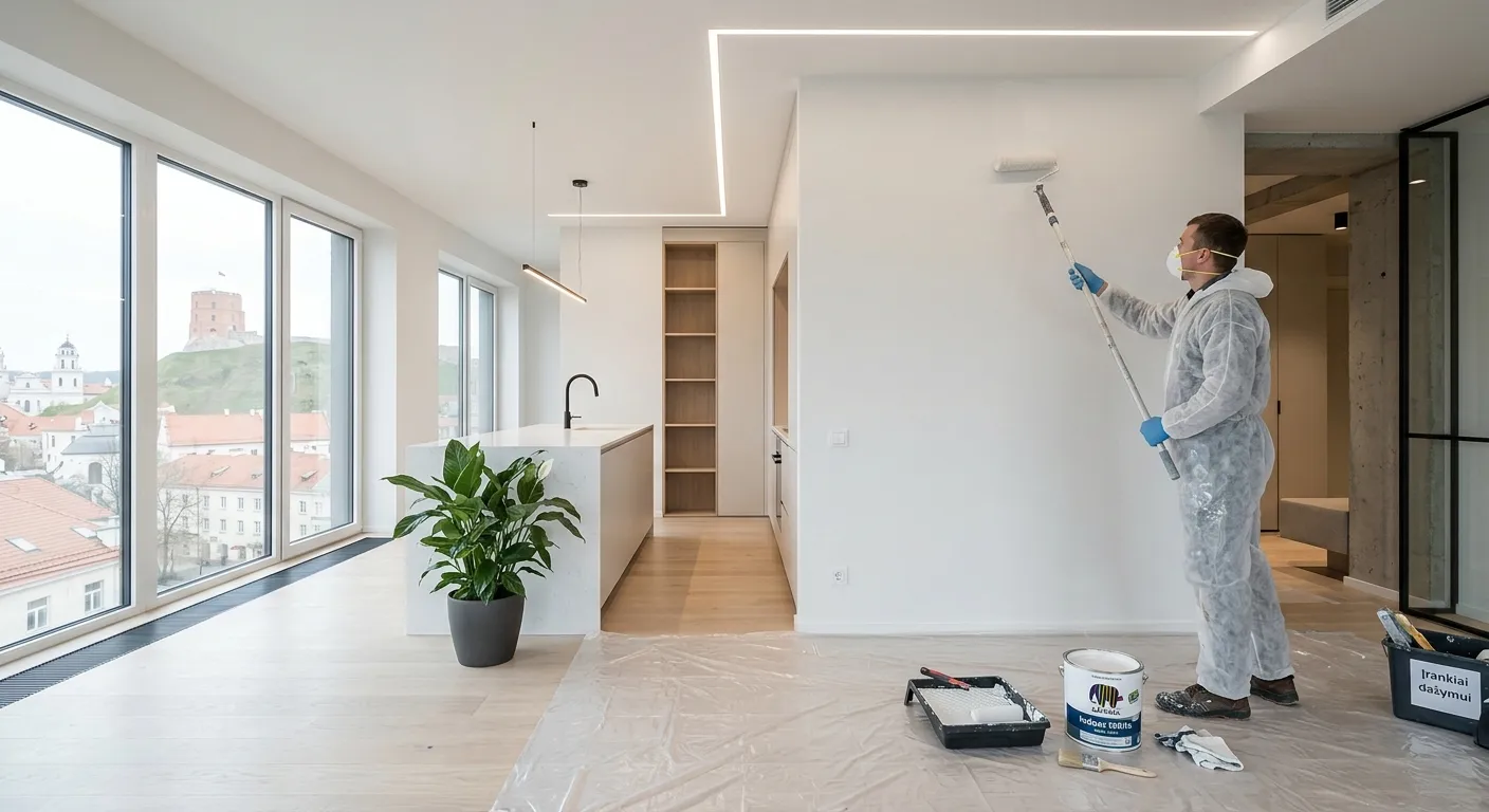 Sienų ir lubų apdaila renovacijoje — medžiagos ir technologijos