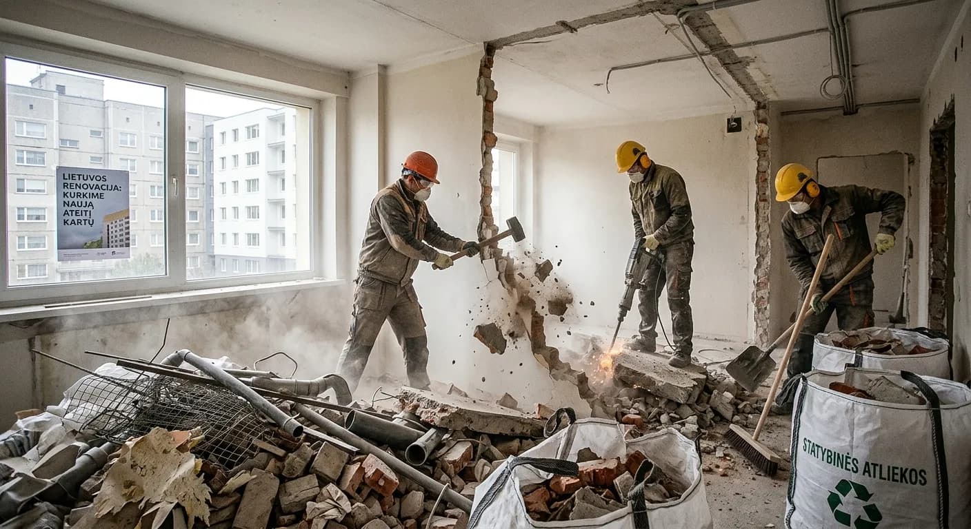 Buto renovacijos etapai ir kiek laiko trunka kiekvienas