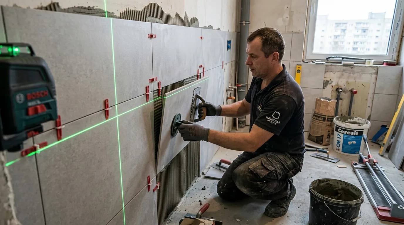 Vonios kambario renovacija Vilniuje — sprendimai ir eiga