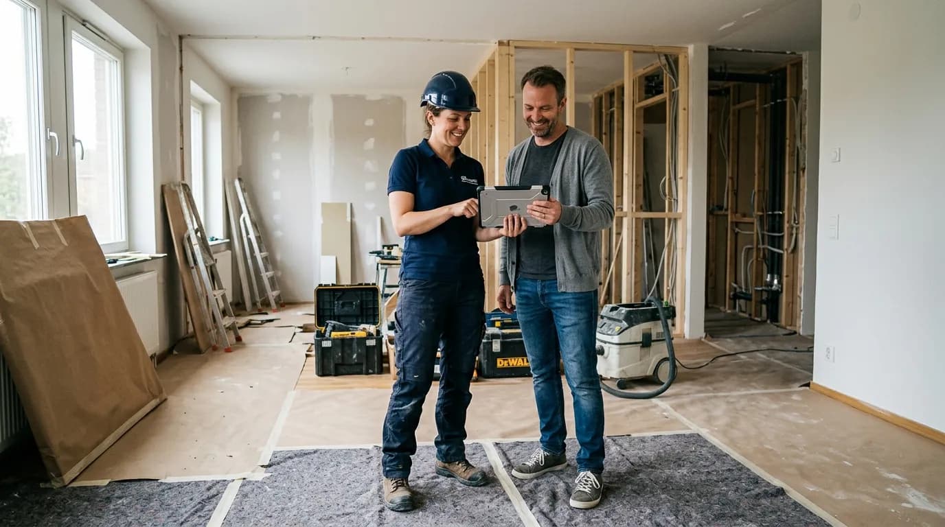 MEBA projekto vadovas rodo progresą klientui